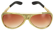 Elvis Classic Sunglasses Gold/Brown