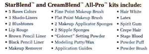 All-Pro Make Up Kit featuring StarBlend Cake 