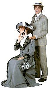 Victorian Costume,Tweed Sack Suit,Ladies' Period Traveling Suit Costume 