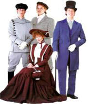 Rhett Butler Costume Prince Albert Style Single Breasted Suit 