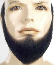 Popcandy Blonde Human Hair Goatee Chin Beard Costume Beard 2022