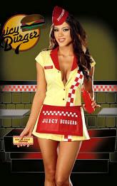 Juicy Burger Babe Costume 