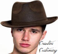 Gangster Hat Leatherlike
