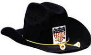 Deluxe Wool Felt Union Officer Hat 